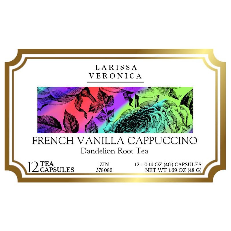 French Vanilla Cappuccino Dandelion Root Tea (Single Serve K-Cup Pods)