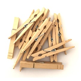 LWR CRAFTS Craft Wooden Large Clothespins, 8.4cm Length, 30 Pieces Per Pack (Natural)