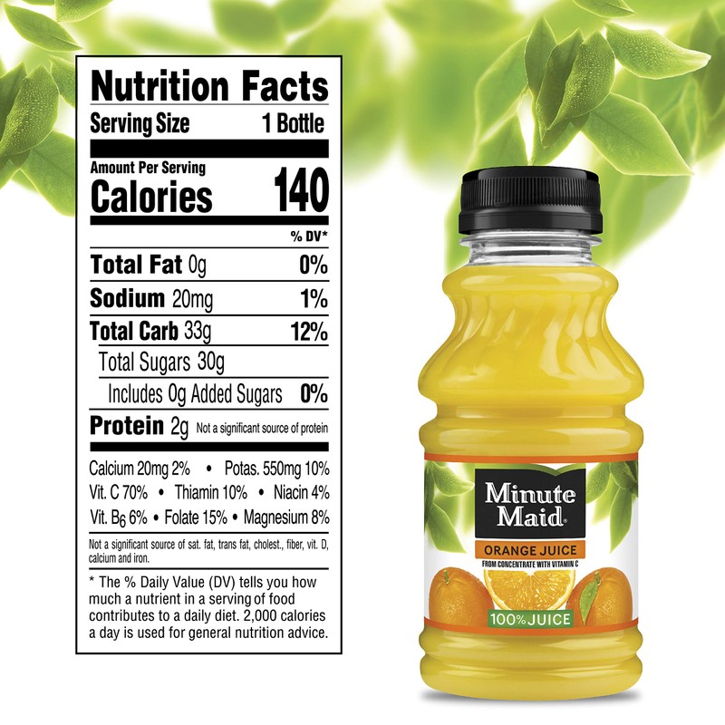 Minute Maid Orange Juice Drinks, 10 Fl Oz, 24 Pack