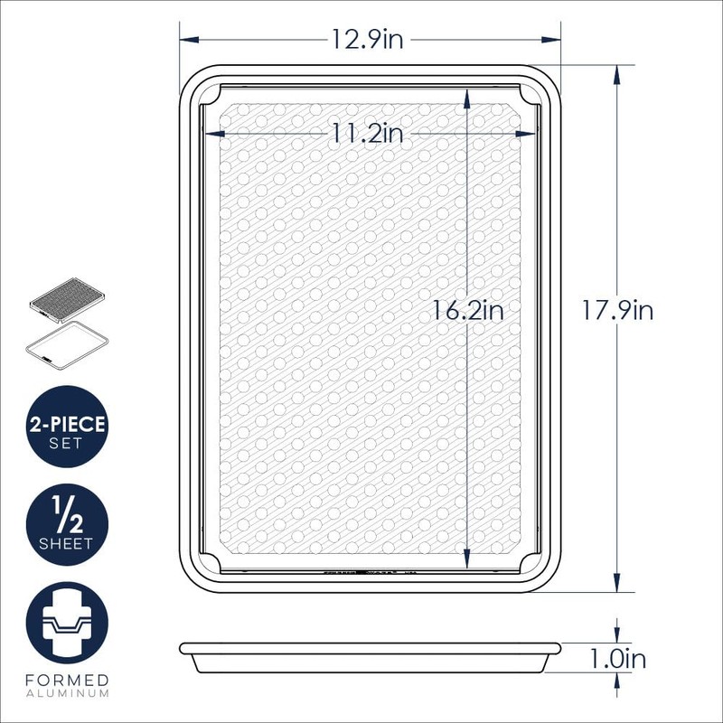 Nordic Ware Naturals Half Sheet with Multi-Purpose Oven and Cooling