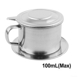 Vietnam Coffee Pot, Stainless Steel Vietnamese Coffee Drip Filter Coffee Maker Coffee Drip Brewer for Home Kitchen Office Outdoor