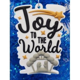 Nativity Ornament Joy to The World - The Saviors Birth Christmas Ornament