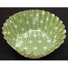 Daikoku Kogyo 3775088 "Commercial Side Dish Cups" Kiriko Pattern Film Case, Matcha, 7F, Bottom Diameter 1.8 x Height 1.1 inches (45 x 27 mm), 500 Sheets