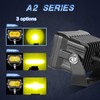 LED Pods, Fastchoy Auto 2Pcs 40W 3 Inch Yellow Spot