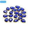 QUARKZMAN Pack of 20 Teardrop Shape Sew-On Rhinestones - 18