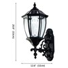 Lovefindahome Solar Wall Lamp with Light Sensor,Waterproof Wall Light Outdoor