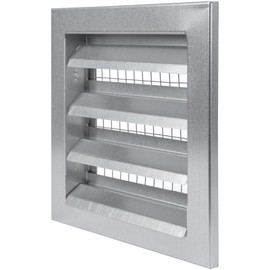 Repa Market 8" x 8" Inch Heavy Duty Exhaust Vent with Wire Mesh Screen - Air Intake Wall Louvered Vent Grille - Steel Outdoor HVAC Vent Register - HVAC Crawl Space Durable Air Gable Vent