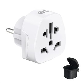 Cable Matters Universal Plug Adapter to Europe, World to EU Travel Adapter, Compatible with UK, USA, Australia, China, Japan Plugs for Use in Germany, France, Spain with Type E/F Sockets