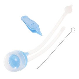 OHPHCALL 1set Nasal Mucus Sucker Reusable Tool for Boy Girl Nose Cleaning Lightweight and Easy to Use Complete Cleaning Brush for Travel and Congestion Relief