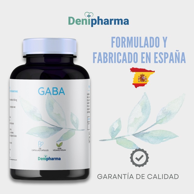 GABA 500mg - Natural Relaxation, Restful Sleep, Anti-Stress, Nervous System