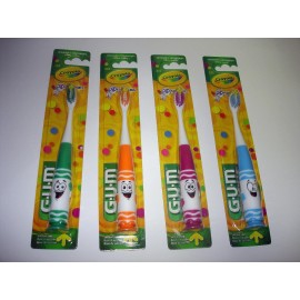 G.U.M New G.U.M Crayola Pip-Squeaks Child Toothbrush Ultra Soft Bristles Select Colors - Orange
