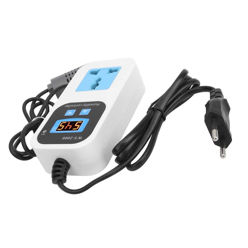 Fockety Humidity Switch Digital Humidity Controller Durable 110-220V Greenhouses Warehouses