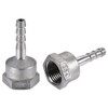 sourcing map 304 Stainless Steel Hose Connector Hose Nozzle Fitting