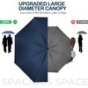 ACEIken Umbrella Reverse Close Folding Windproof Travel Umbrella - Compact