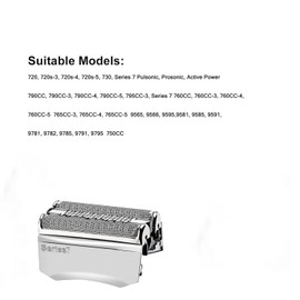 70S Blade Compatible with Braun Series 7 Electric Foil Shaver Head,for Braun Series 7 Replacement Head&for Braun 70s Replacement Head,for Braun S7 Razors Models 790cc,720cc,730cc,735s,750cc
