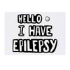 'Epilepsy Greeting' Temporary Tattoo - Water Resistant, Skin-Safe, Non-Toxic Transfer
