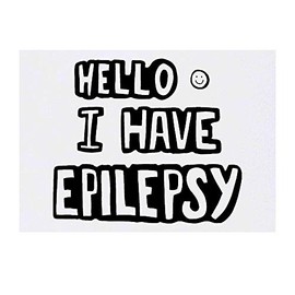 'Epilepsy Greeting' Temporary Tattoo - Water Resistant, Skin-Safe, Non-Toxic Transfer (TO00024424)