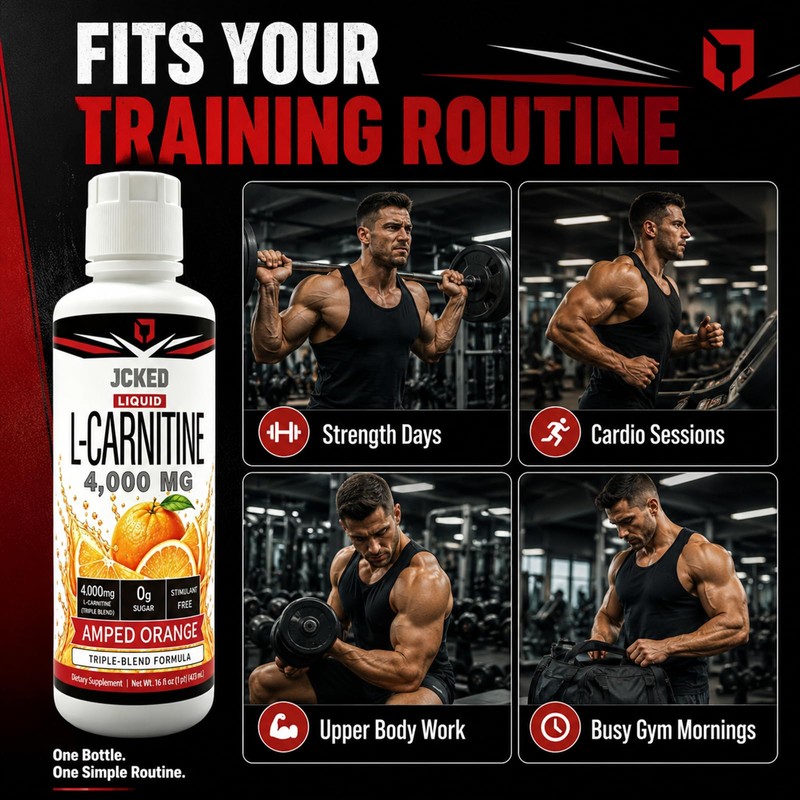 L-Carnitine 4000 Amped Orange, L-Carnitine Vitamin Supplements 473ML 16 FL