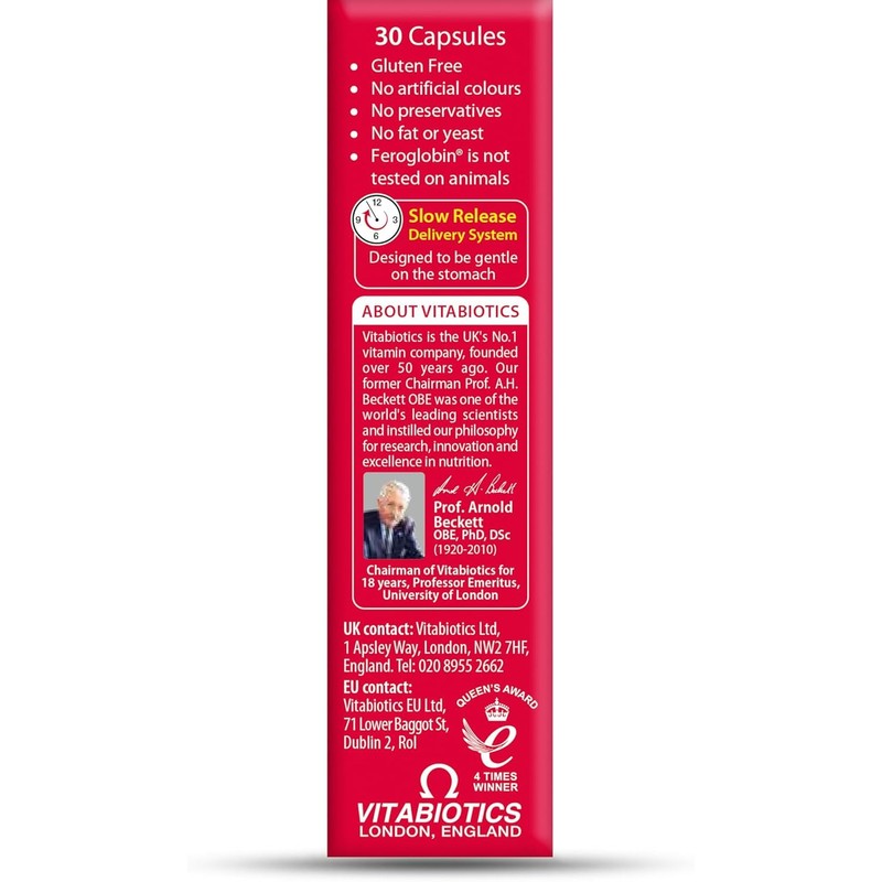 UK's Feroglobin Capsules | Gentle Iron - Reduce Tiredness &