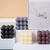 Bubble Candle, 4pcs Cube Soy Wax Bubble Candles Scented Aesthetic