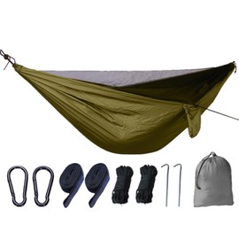 Hammock Fly Net,Breathable Mesh Travel Hammock Carabiner Included | Parachute Hammock Camping, Hammock Tarp, Foldable Hammock Net for Camping Hiking Fishing