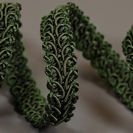 Trims by The Yard Alice Classic Woven Braid Trim, 1/2-Inch Versatile Trim for Sewing, Washable Decorative Trim for Costumes, Home Decor, Upholstery, 5-Yard Cut, Hunter Green