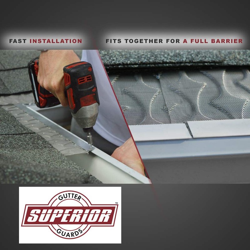 Superior Gutter Guards | NEW Raised Stainless-Steel Screen Technology Gutter