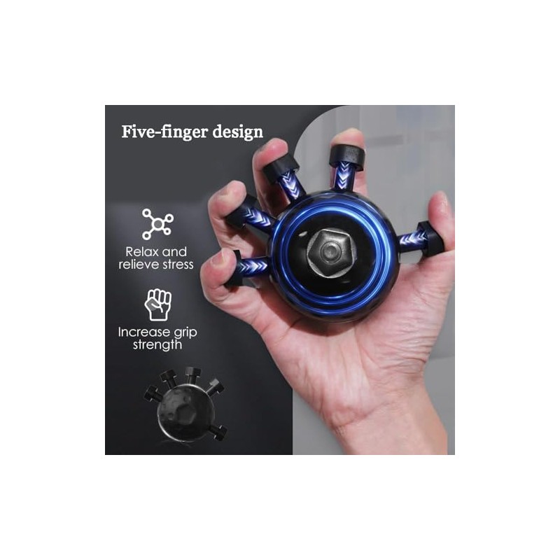 Finger Grip Strengthener，Hand Grip Strength Trainer,Adjustable Hand Grip Strengthener Finger