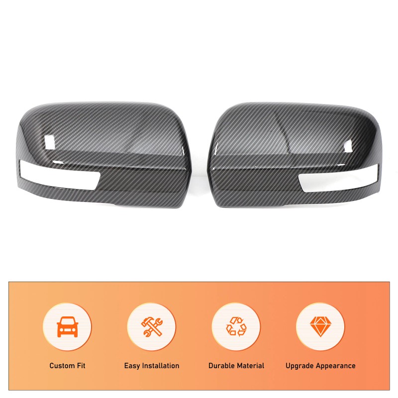 Carbon Side Rearview Mirror Cover Cap For Nissan TITAN 2016-2023