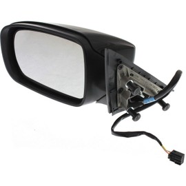 FITRITE AUTO PARTS New Left Driver Side Mirror For 2011-2022 Dodge Charger, Power, Manual Folding, Non-Heated, Paintable, Without Signal Light, Blind Spot Detection CH1320331 1MA47AXR