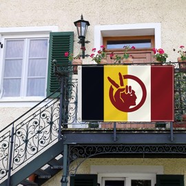 3×5 FT American Indian Movement Flag,Large Canada Indigenous Tribe Decor,Native Double Side Digital Printed 150D Polyester Banner With Canvas Header Brass Grommet For Outdoor Indoor Parade Car