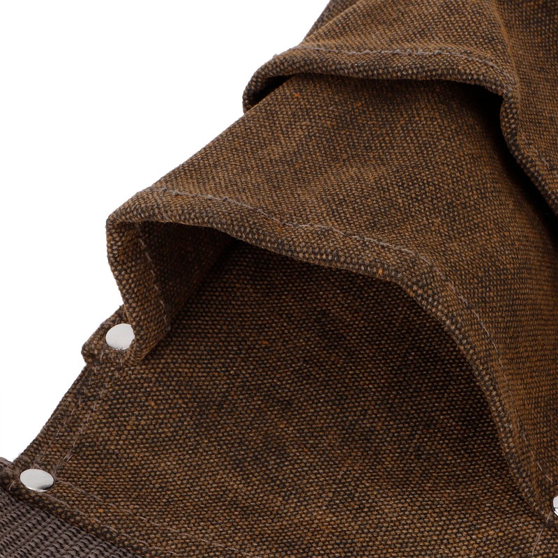Waxed Canvas Apron Thickened Waterproof Tools Pocket Apron for Garden