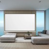 YODOLLA 100" Projector Screen Motorized 4:3, 4K HD Pull Down