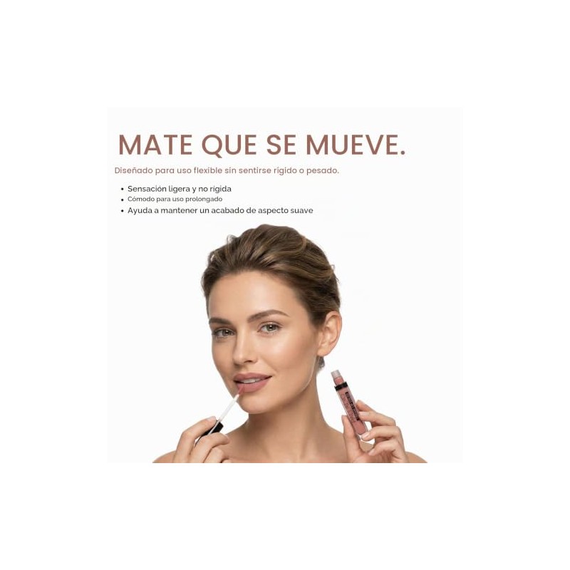 Palladio Lápiz Labial Líquido Mate Transfer Proof Nude Vegano