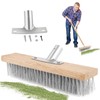 MOKIDO 30 cm Wire Broom, Durable Wire Broom for Moss