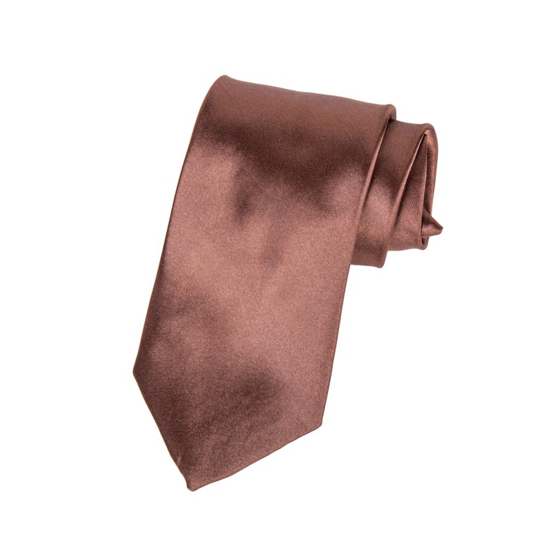 Slim 2" Satin Solid Colour Plain Safety Clip On Tie