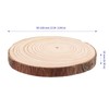 SOUJAP 100Pcs 3.5-4 Inch Natural Wood Slices, Unfinished Wooden Slices