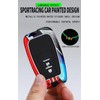 HIBEYO 2 Button Key Fob Cover Compatible with Toyota RAV4