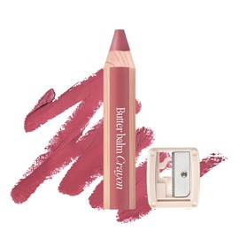 CLIO Butter Balm Crayon, 2-in-1 Lip and Cheek Tint, Buildable Lightweight Cream Blush, Crayon Lipstick Makeup (007 MAUVE SHADE, One Size)