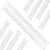 10Pcs Invisible Zips for Sewing, 40 cm/16 Inch White Zips,