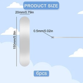 BufferABC Metal Plate for Magnetic Tonie Figure Shelf, 6pcs Stainless Steel Adhesive Base for Tonies - Decorate Children's Room with Tonie Figures