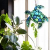 Sea Turtle Suncatcher Decor, Sea Turtles Stained Glass Window Hanging
