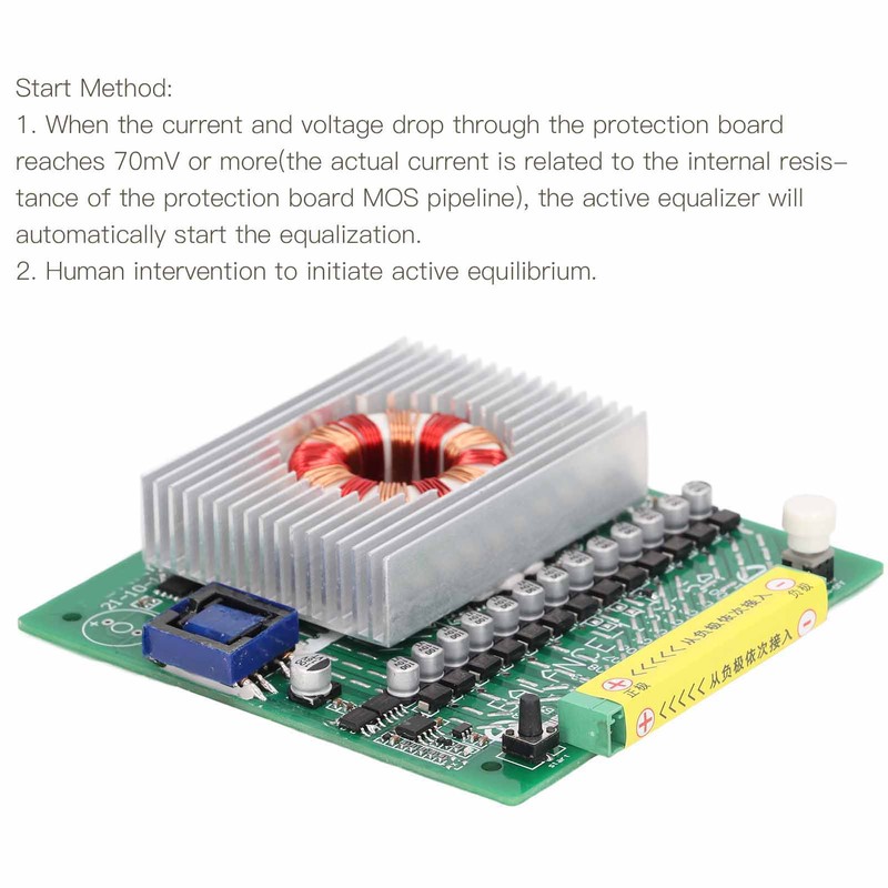 Active Equalizer Balancer Lithium Battery Pack Unit Voltage Energy Capacitor