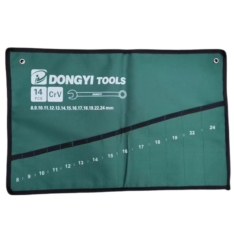 DraCra 2 Pack Wrench Roll Up Pouch Wrench Set Roll