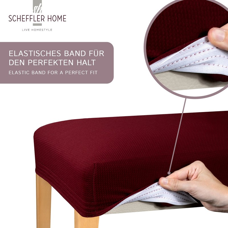 Scheffler Home Mia Stretch Chair Cover Elastic Microfibre Stretch Cover