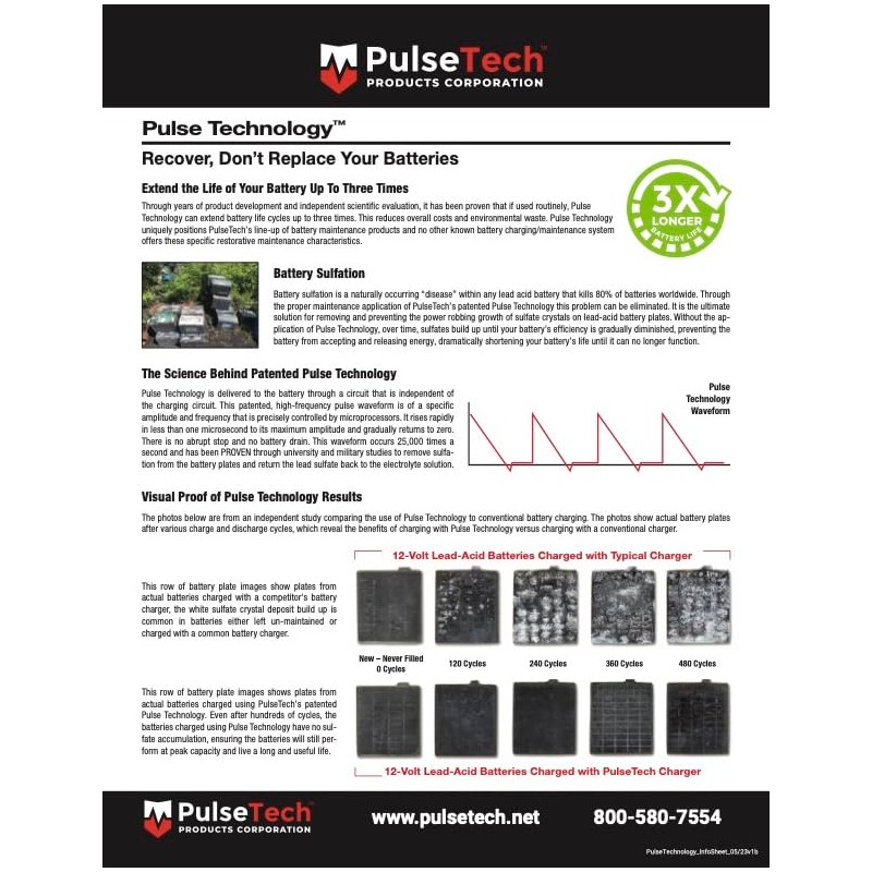 Pulsetech PowerPulse Battery Maintenance System, 48V