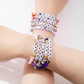 HEEYA 10pcs Rodrigo Bracelets Gift Set for Women Girls, Olivia Merch GUTS Sour Album Inspired Music Lover Gifts Rodrigo Jewelry, Concert Outfits, Accessories & Birthday Decorations for Fans