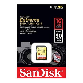 SanDisk SD Card 4GB 8GB 16GB 32GB 64GB 128GB 256GB Memory Cards for Camera Photo High Resolution Video Recording DSLR 4K Professional Storage (16GB SD Card Extreme)