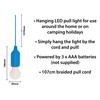 St. Helens Home & Garden LED Hanging Pull Light (Blue)