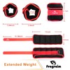 Adjustable Ankle Weights 1-5 LBS Pair with Removable Weight for